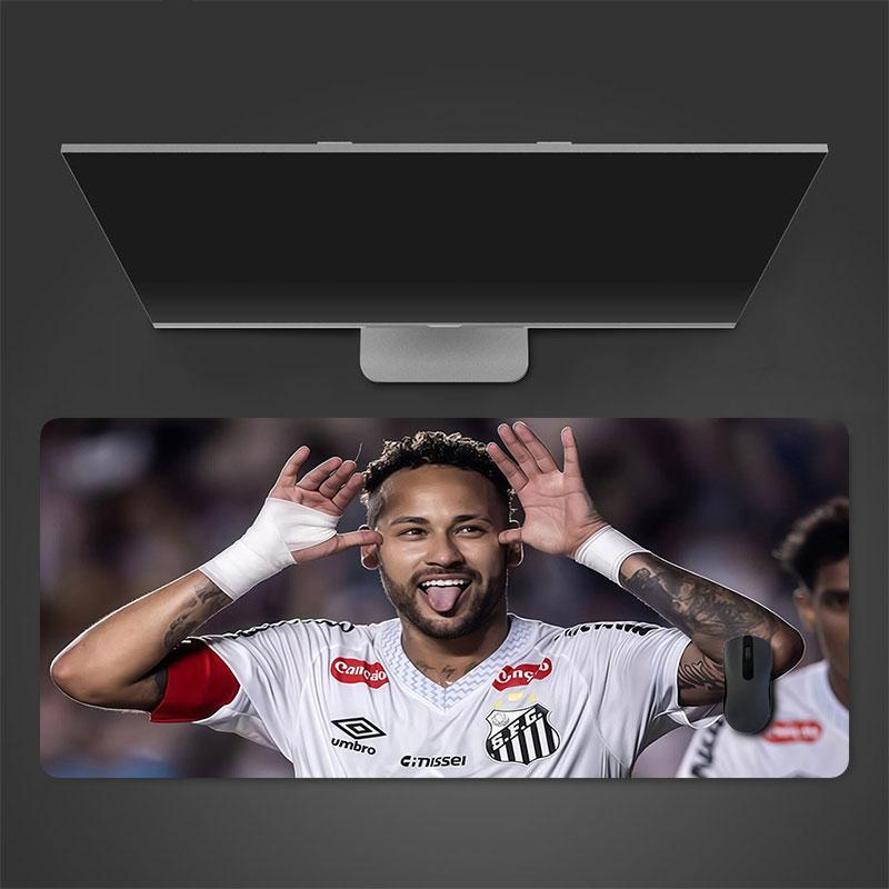 Neymar Jr Mouse Pad, Large Gaming Desk Mat, Non-slip XXL Mousepad for Laptop & Tablet, Mini PC Playmat with Stitched Edges