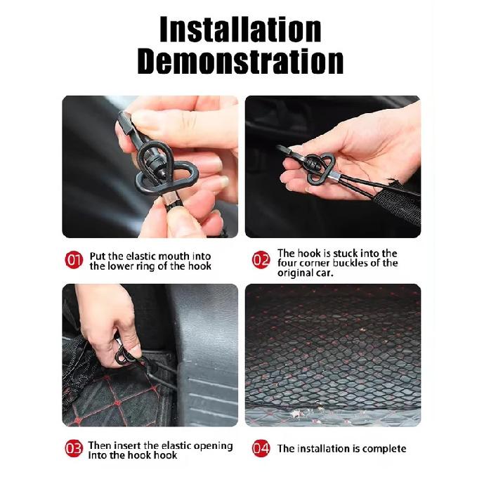 Для Haval Big Dog Dargo X H7 ~2025 Автомобильная сетка-органайзер в багажник, эластичная сумка для хранения багажа, Автоаксессуары