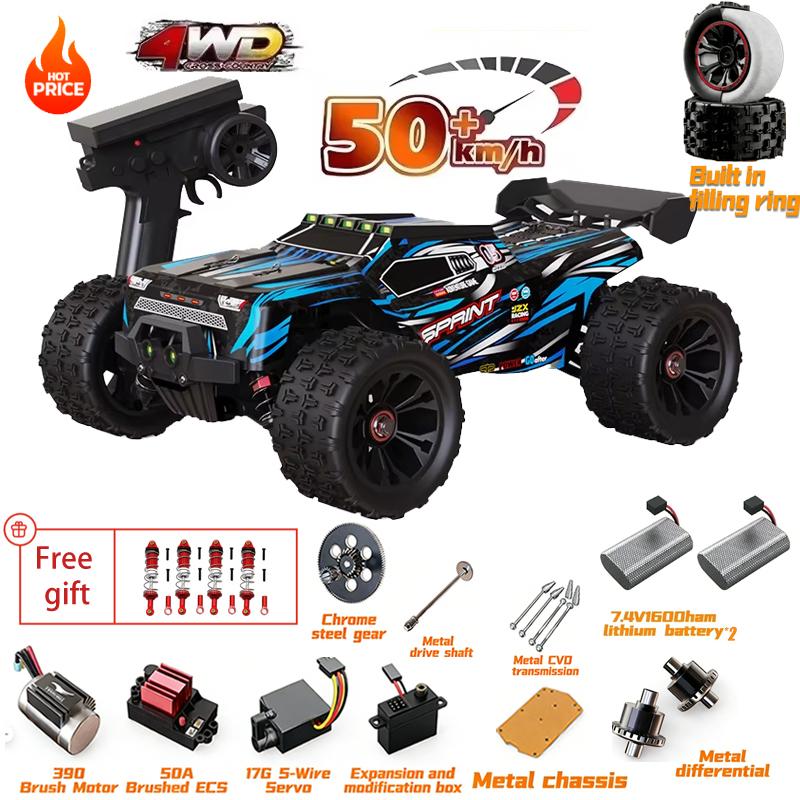SG116MAX SCY9522 1:16 Высокоскоростная дрифт-гонка 80 км/ч Бесколлекторный двигатель 4WD 9522PRO 50 км/ч Радиоуправляемая машина Внедорожник Игрушки для детей Подарок