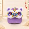 Plush Baseball Cap Versatile Style Casual Beach Cap New 3D Lion Dance Hat