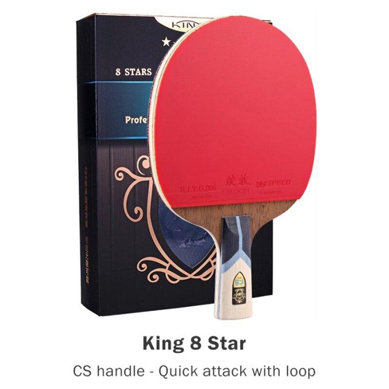 729 Ping Pong Racket Professional Offensive Table Tennis Racket King 6 7 8 9Star ITTF Approved Ping Pong Paddle for Intermediate