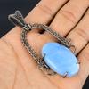 Owyhee Opal Pendant, 999 Copper Wire Wrapped Jewelry, Gemstone Pendant, Gift For Her Handmade Dainty Jewelry
