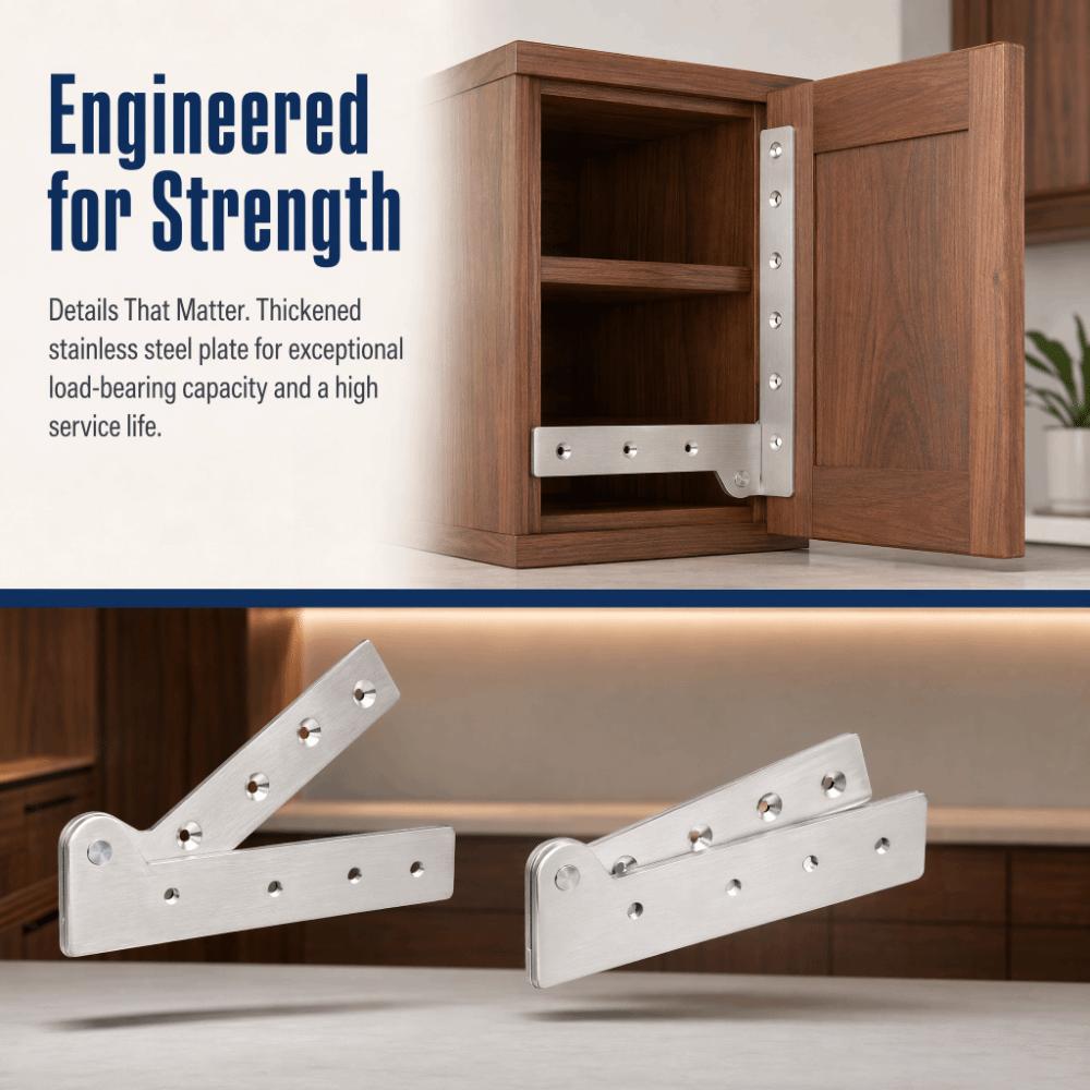 2pcs Stainless Steel Cabinet Pivot Hinges Easy Install Hidden Pivot Hinges Pivot Hinges Kitchen