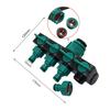 DN20 DN25 FNPT 4 Way Garden Hose Faucet Splitter with 1 4in Quick Connector Irrigation Fitting