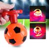 LED Light Up Flashing Rotary Scope for Kids Music Flash Light Football  Toy Electric Fingertip