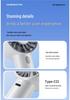 Handheld Mini Fan: Portable Silent USB Rechargeable Electric Fan for Desktop and Outdoor Use