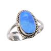 Кольцо из натурального австралийского опала, стерлингового серебра 925 пробы, размер 7,5 K2z62