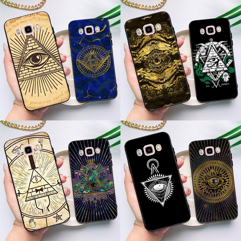 Чехол с символом пирамидального глаза для Samsung Galaxy J6 J4 Plus 2018 J8 A6 A7 A8 A9 J1 J3 J5 J7 2016 A3 A5 2017 Coque