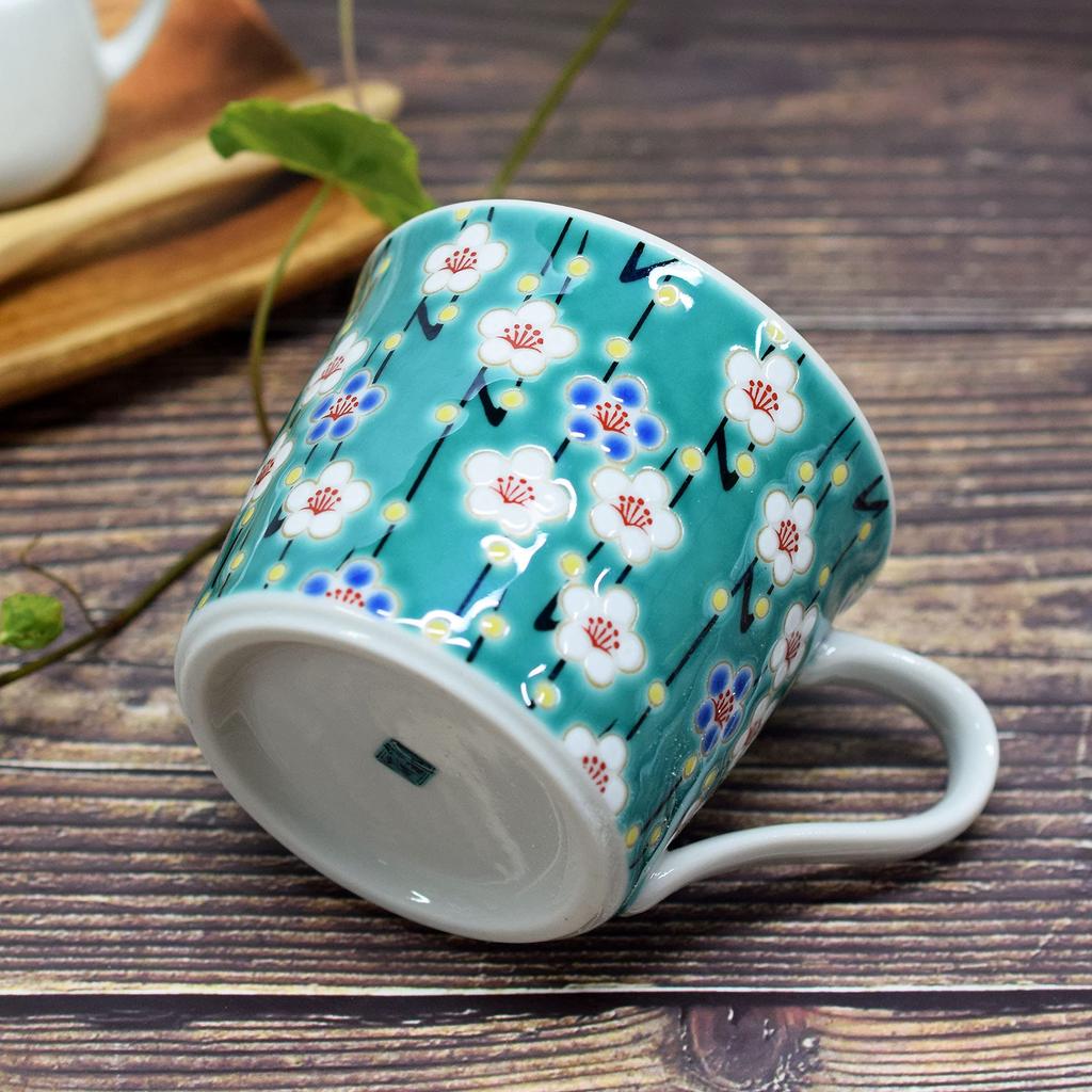 Waza no Kura Kutani ware кружка сливовая керамика люксовый бренд столовая посуда сделано в Японии Kishou праздничный подарок