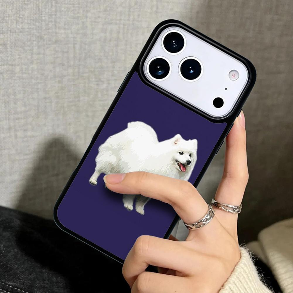 Чехол-бампер для iPhone 17 Air 16 Pro Max 15 Plus 11 13 Mini 14 12 Задняя крышка телефона Японский шпиц