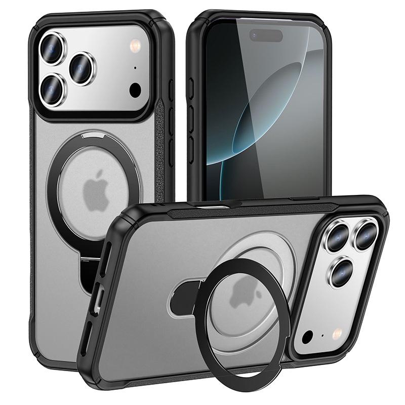 Магнитный противоударный складной чехол-подставка для iPhone 17 Pro Max (военного класса)
