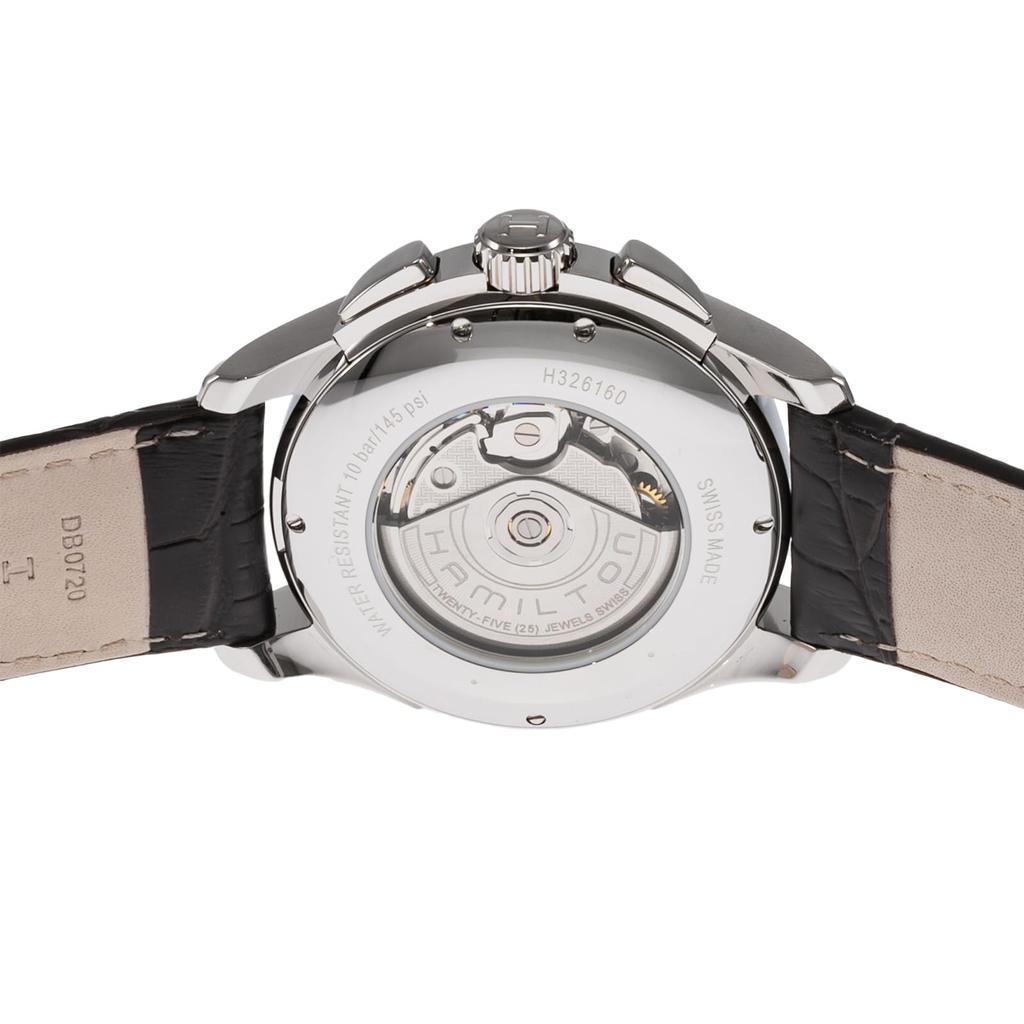 Часы Jazzmaster Auto Chrono с черным циферблатом из нержавеющей стали и сапфировым стеклом, автоматические, 42 мм, швейцарские брендовые часы H32616533 [Hamilton] мужские [Товар]