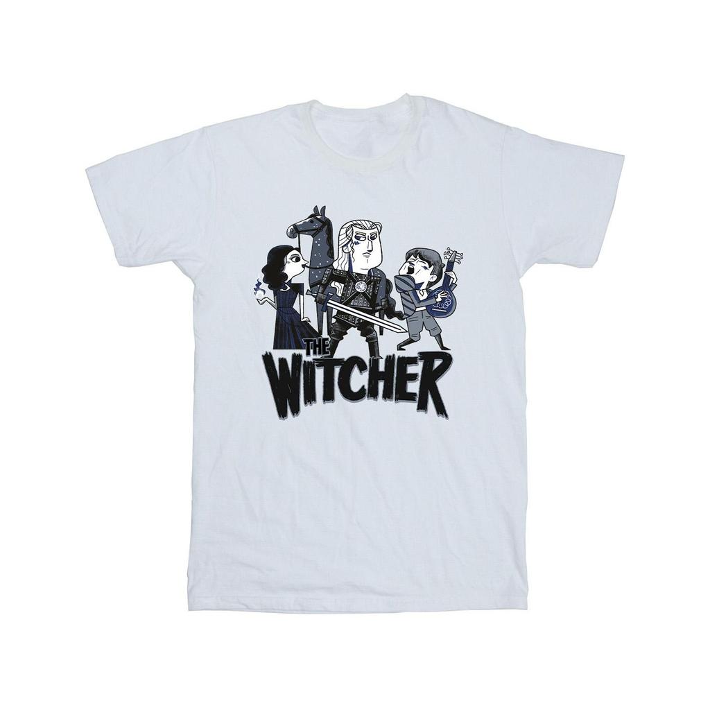 Netflix Mens The Witcher Team Illustrated T-Shirt