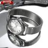 16mm-22mm Stainless Steel Elastic Stretch Strap Universal Replacement Watch Band Accessories Bracelet Gold Metal Expansion Strap