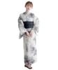 Комплект юката heiko waist F Chrysanthemum one size fit [KYOETSU], плетеный, неотбеленный, 6 предметов (юката, оби, нижнее белье, гэта, ремень) Женский