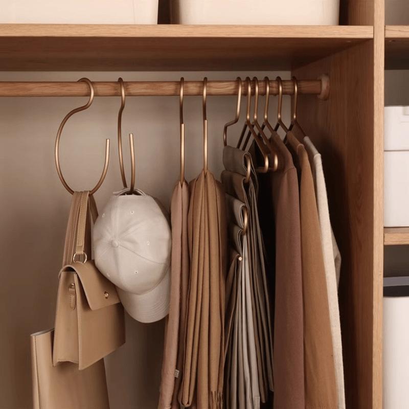 5pcs Premium Cap-Rack Hat-Hangers-for-Closet-Space-Saving, Sturdy-Cap-Organizer, Space Aluminium Simplistic-Hat-Organizer-Holder