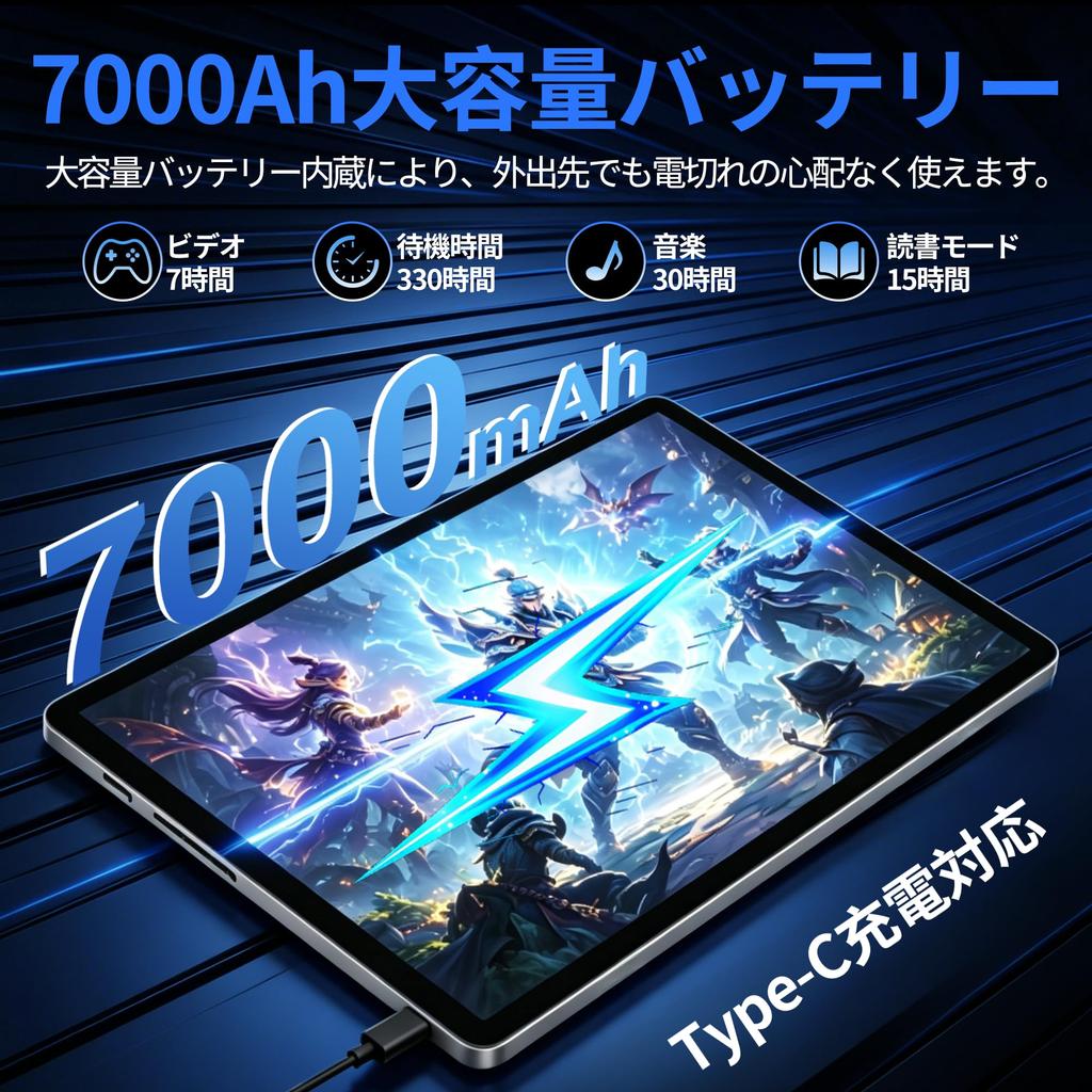 Android 16 Tablet Bvlary X95 Tablet 6000mAh 5G WiFi Face YouTube Widevine L1 Tablet with Case - 10-inch Wi-Fi Model, 20GB+256GB+2TB Expandable, Type-C