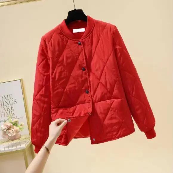Women Autumn Winter Loose Casual Lightweight Jacket Padded Warm Jackets Female Overcoat