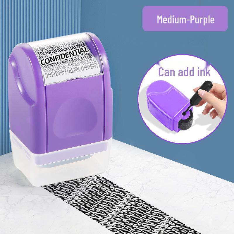 Роликовый штамп для защиты конфиденциальности с крышкой против протекания