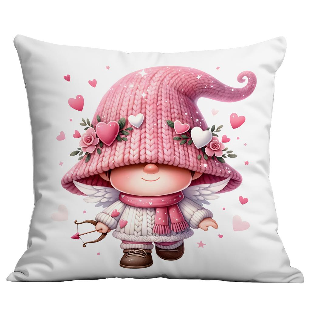 Новая подушка-пуш к Дню святого Валентина, милый Купидон, розовая наволочка для подушки-пуш, домашняя наволочка для подушки-пуш