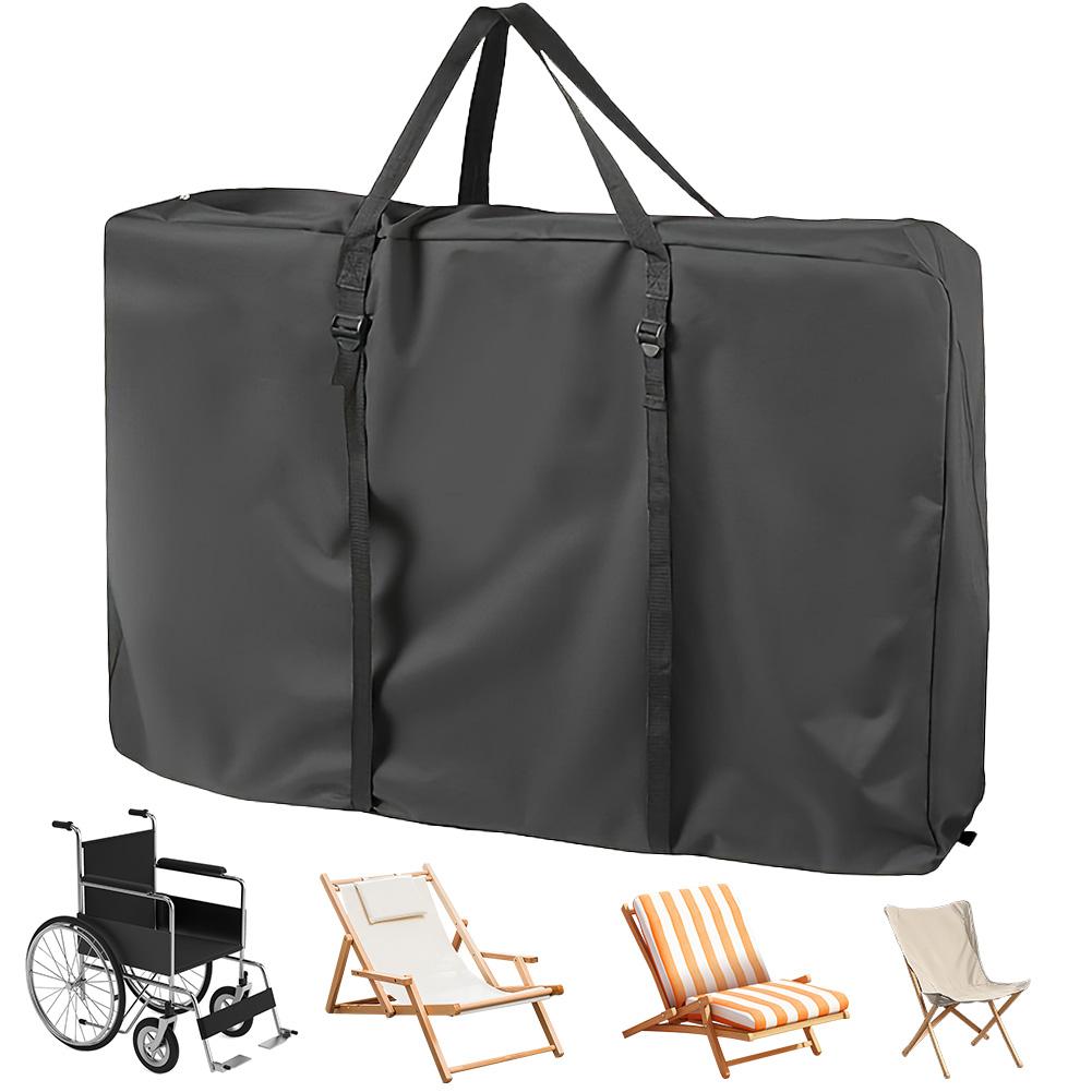 Oxford Cloth Storage Bag Reusable Wheelchair Protective Cover Large Capacity Chair Walker Bag for Beach Chair Camping Table