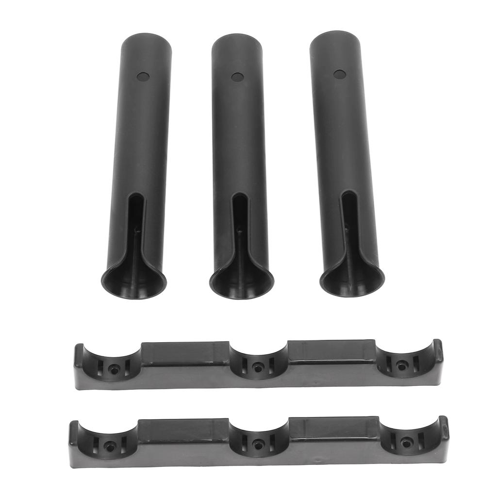 Пластиковый держатель для удочки из 3 трубок, портативный держатель для удочки с аксессуарами для рыбалки