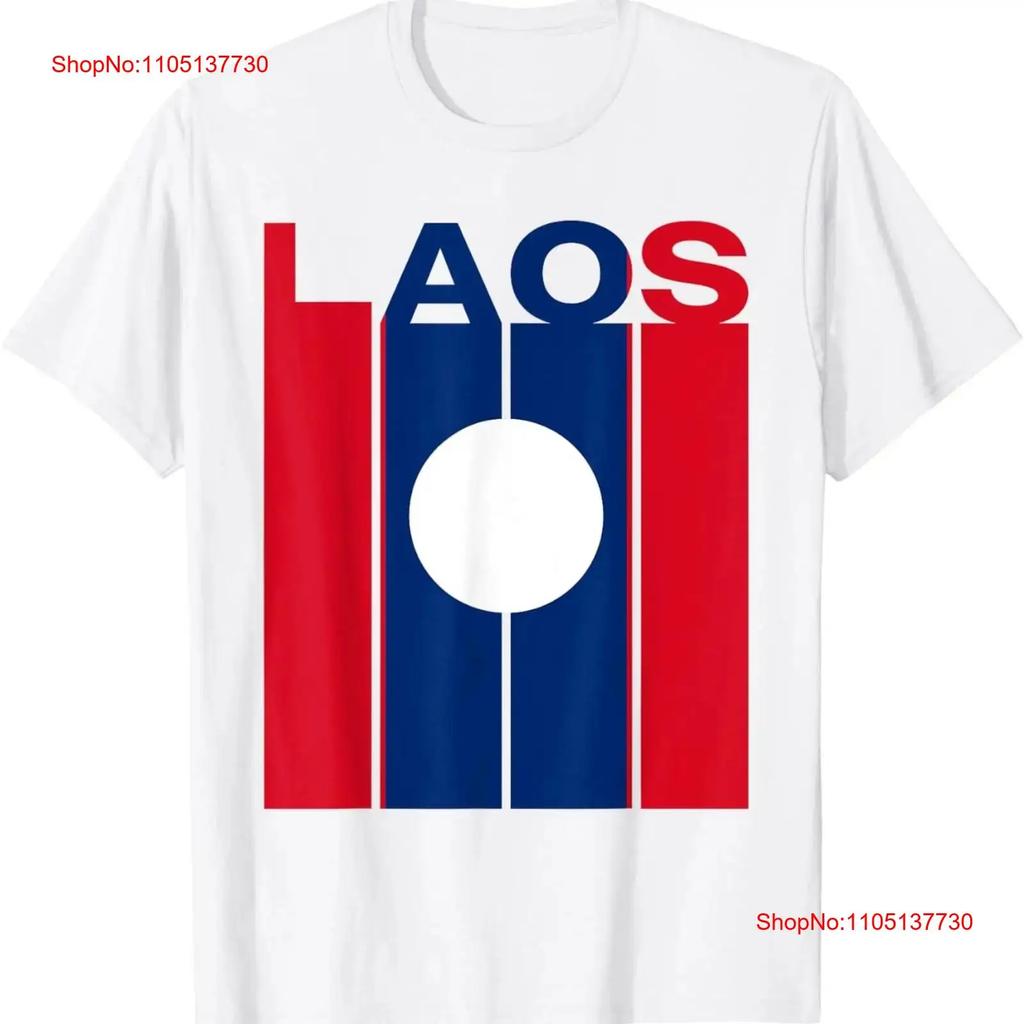 Laos Flag T Shirt vintage Washed Unisex Stretched Breathable fashion Slightly Versatile Casual Stylish Soft Comfortable