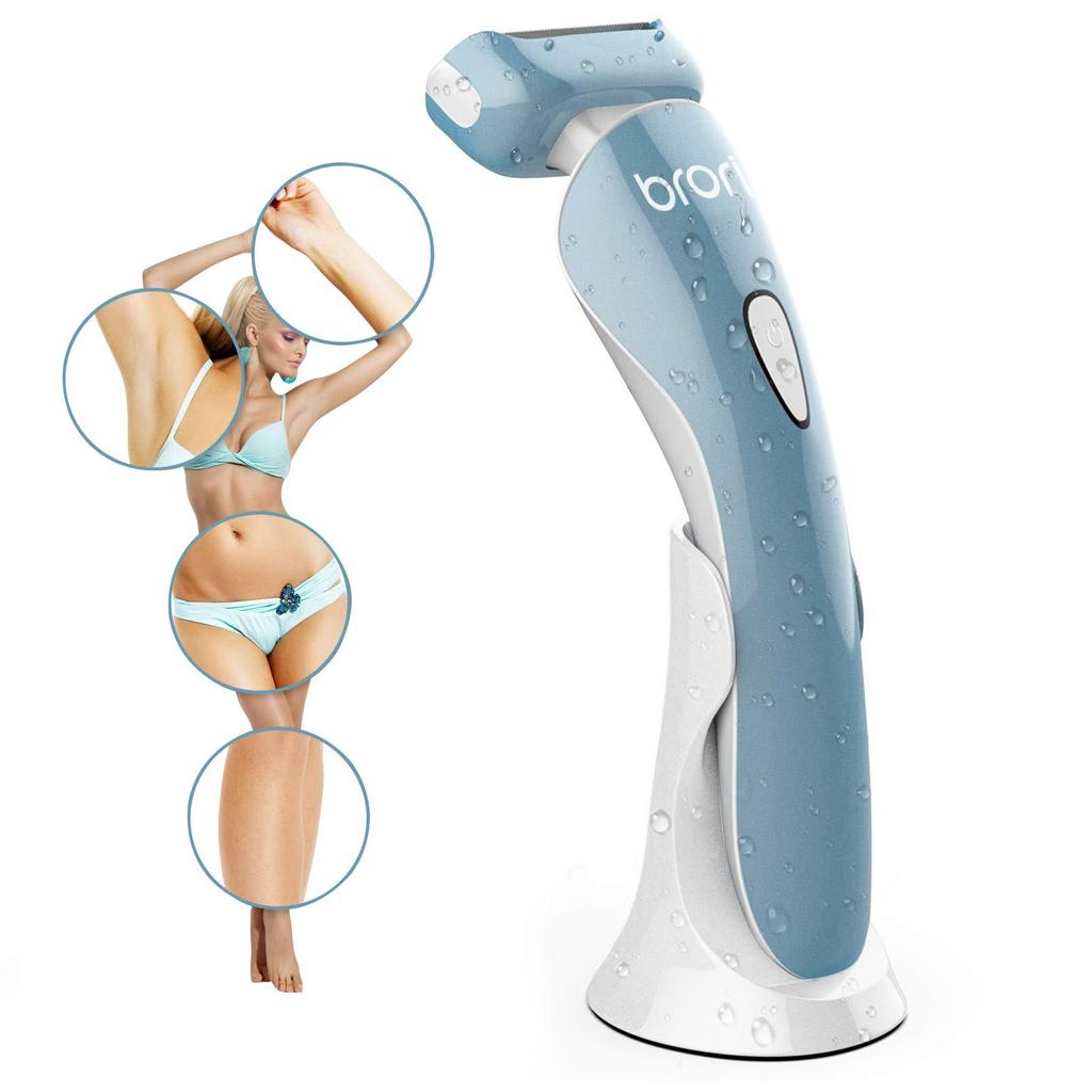 Бритва Brori, электрическая бритва для женщин, триммер для бикини, удаление волос на теле, на ногах