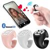 Finger Remote Control Scrolling Ring Tiktoks Remote Mobile Phone Video Remote Control Selfie Stick Camera Bluetoothcompatible 5
