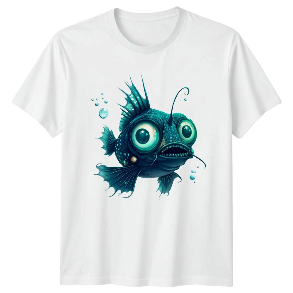 Cute Anglerfish TShirt Marine Life Nature 2026 Birthday Gift For Him And Her