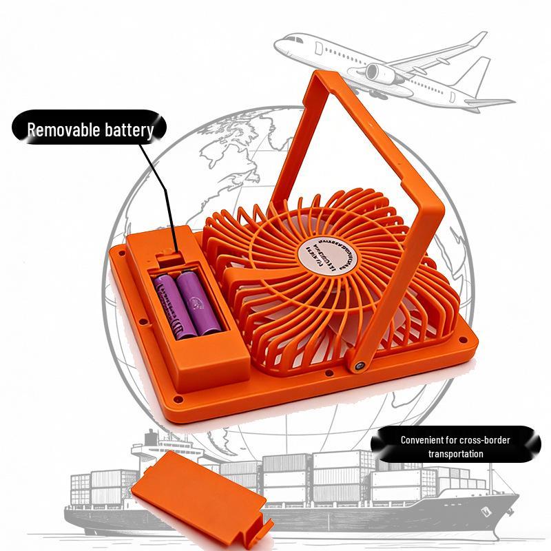 Ultra-thin Rechargeable Desktop & Hanging Silent Fan for Students & Office