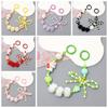 Beaded Phone Lanyard Plush Hairball Beads Phone Chain Creative Cell Phone Strap  Phone Accessories