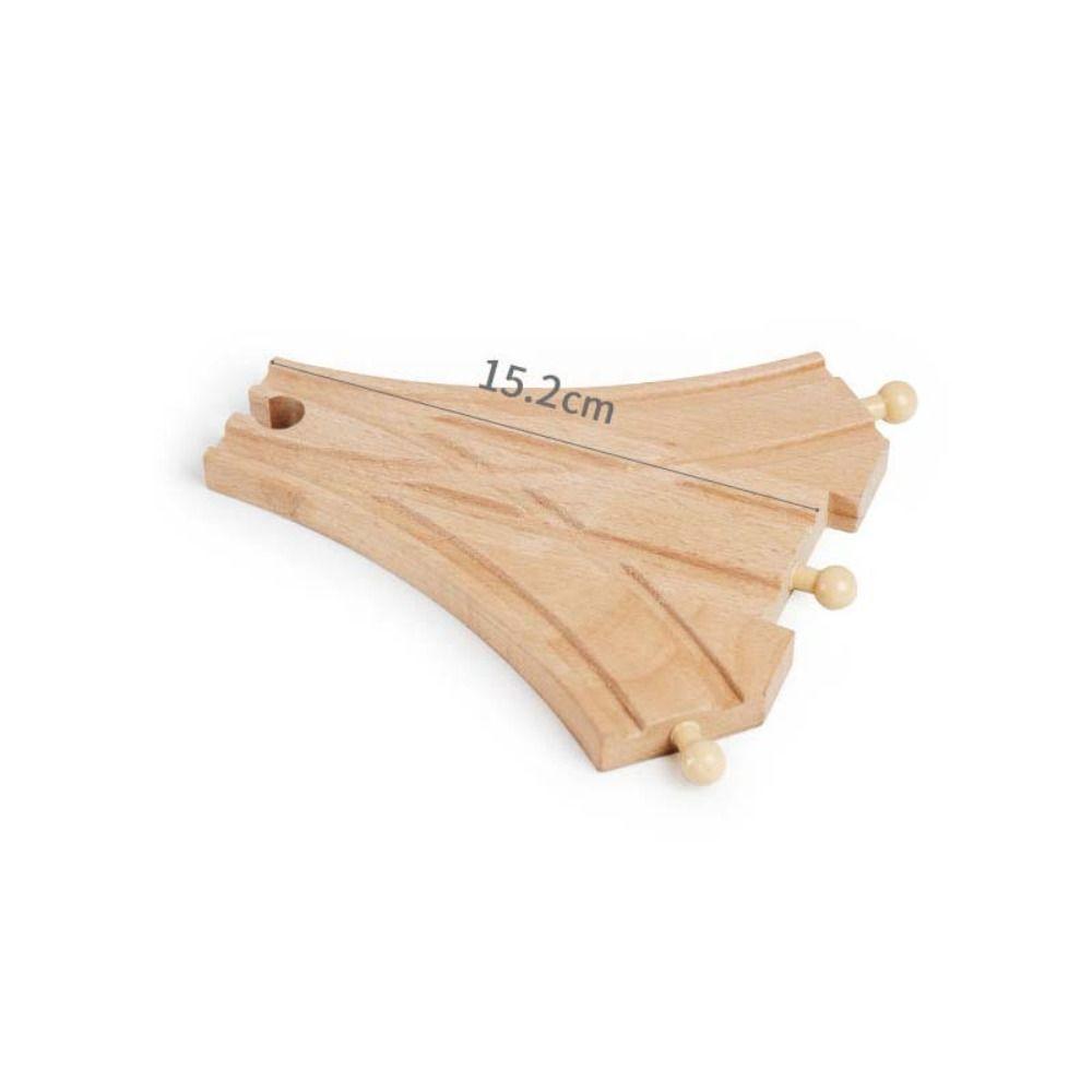 Children Wooden Track Accessories Train Track Toys Track Connector Toys Wooden Track Railway Toys