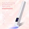 Handheld UV LED Nail Lamp Mini Portable Nail Dryer with Two Timer Settings Rechargeable Quick Drying Manicure Lamp Flashlight