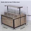 Supermarket Multi-Layer Detachable Display Rack for Bulk Dried Fruits, Grains, Candy, and Biscuits.