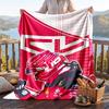 Warm Flannel Blanket Charles Leclerc Pattern, Lightweight Comfortable Throw Blanket for Bed Sofa Use