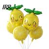 Bridal Shower Lemon Decor 10 Pcs Balloons, Summer Yellow Fruit Foil Balloons for Slice Balloon Themed Birthday Party Supplies, Vacation