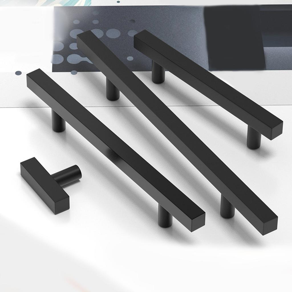 Ручка для шкафа из алюминиевого сплава, квадратная декоративная ручка для кухонного шкафа, гардероба, прочная