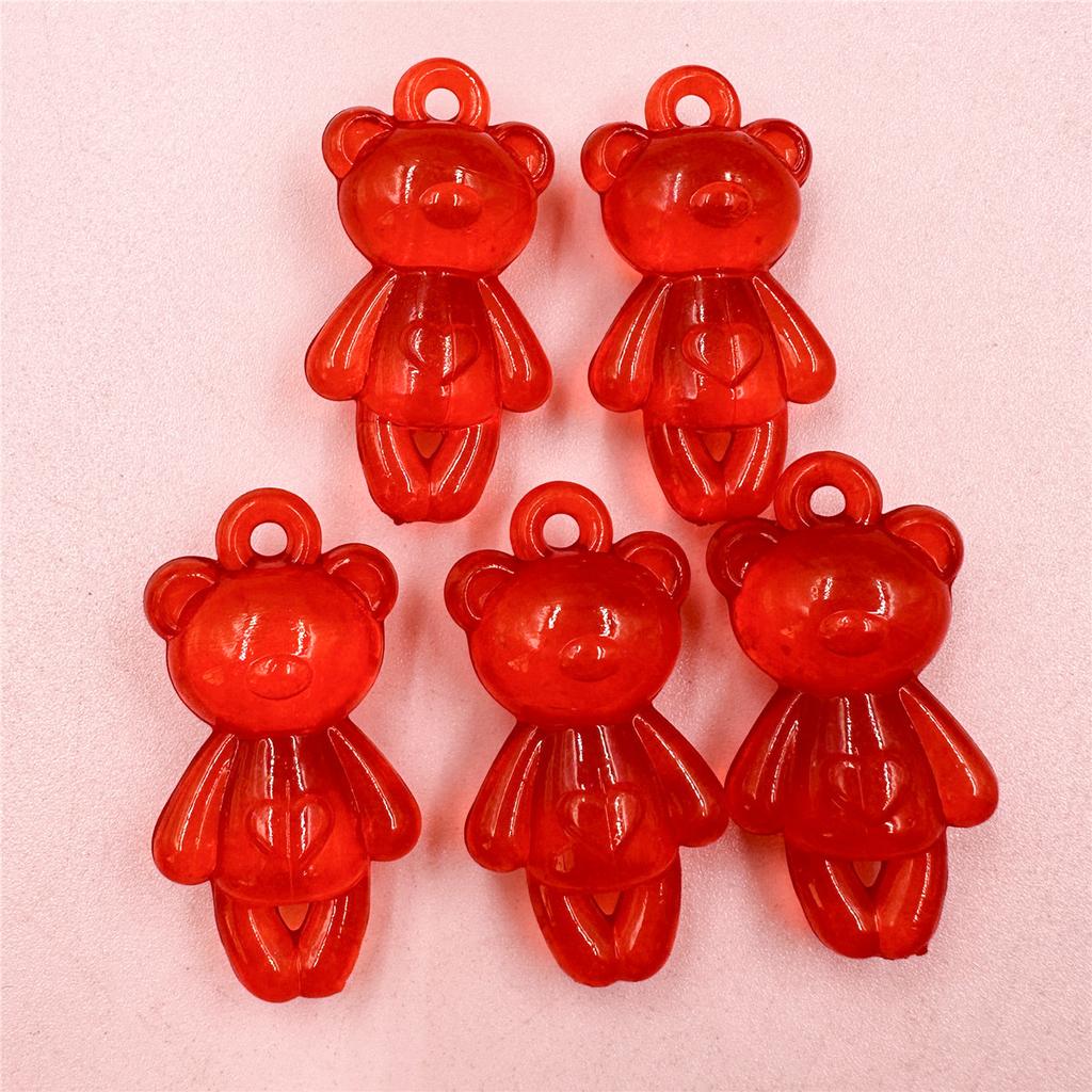 5 шт. 21*39,5 мм модные акриловые стоящие бусины в виде медведя кулон DIY материал ручной работы для производства ювелирных изделий