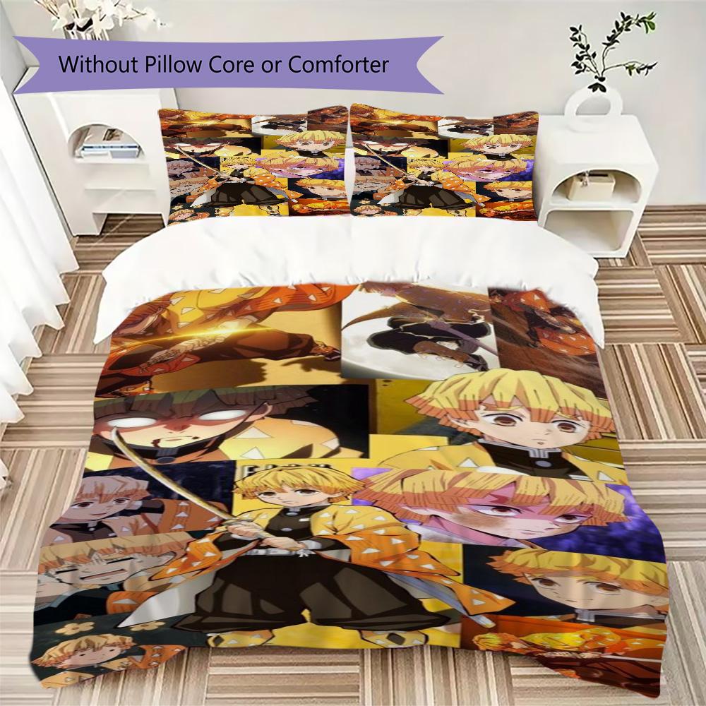 Japanese artist Koyoharu Gotouge's Demon Slayer Home Decoration Soft Printed Sofa Cover Blanket Bedding Down Pillowcase Duvet Cover (without core) P27