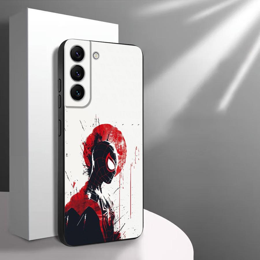 Чехол Marvel Черно-красный Человек-паук для Samsung Galaxy A57 A73 A51 A24 A26 A55 A37 A22 A32 A25 A52 A36 A53 A35 A23 Чехол для телефона A71