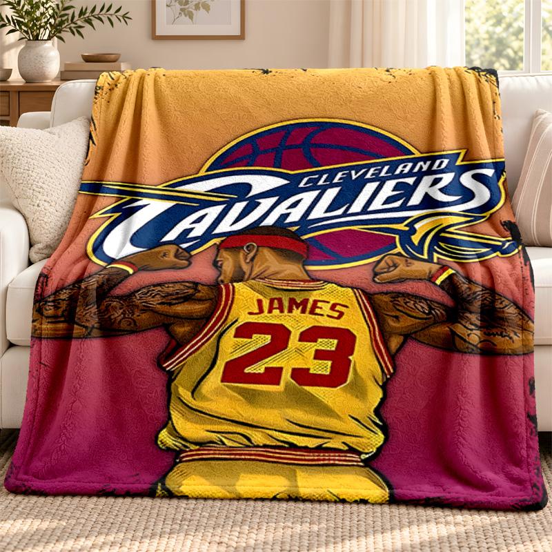 Cleveland Cavaliers blanket Flannel Blanket Soft Cozy Plush Throw for Sofa Bed Lightweight Home Decoration Outdoor camping