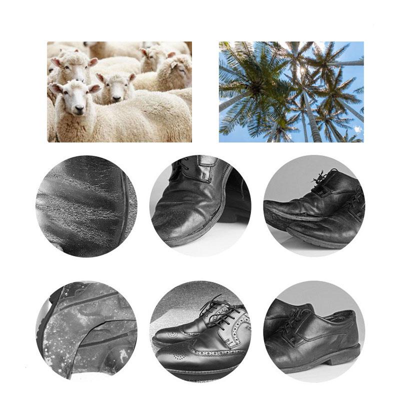 Двусторонняя щетка для кожаной обуви, щетка для полировки обуви, бесцветная щетка для воска для обуви, щетка для обуви