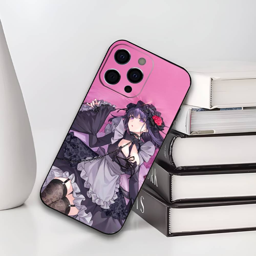 Чехол для телефона Shizuku Kuroe Marin Kitagawa для iPhone 17,16,15,14,13,12,11 Plus,Pro Max,XS, Мягкий черный чехол