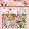 30sheets Kawaii Japanese Baking Dessert Food Die Cutting Sticker Book DIY Diary Scrapbook Aesthetic Stationery Stickers