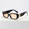 Квадратные очки Y2010-B металлические буквы персонализированные солнцезащитные очки женские Ins популярные солнцезащитные очки мужские