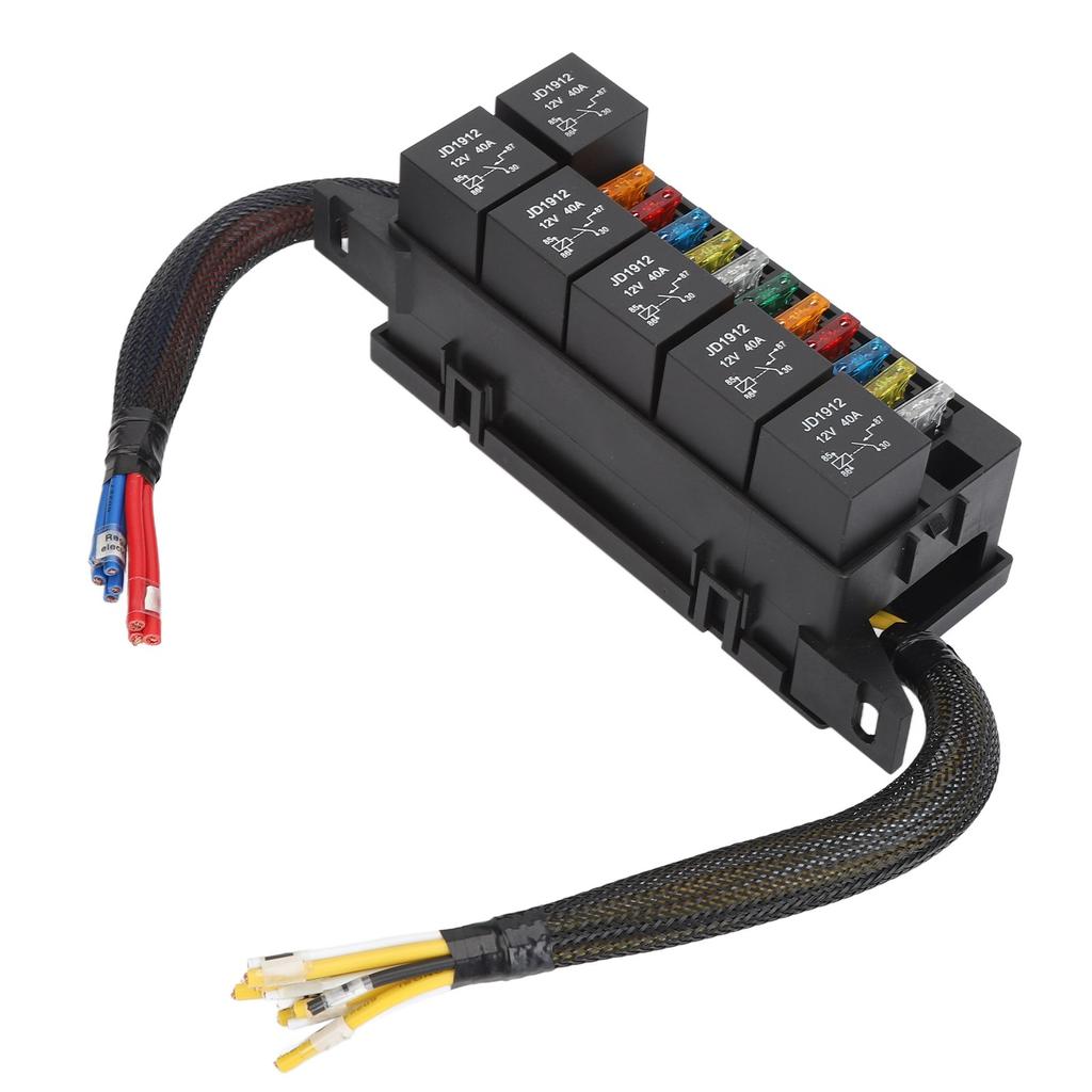 Блок реле предохранителей 12В 6 реле 11 предохранителей ATC ATO Водонепроницаемый блок реле для автомобиля, яхты, лодки