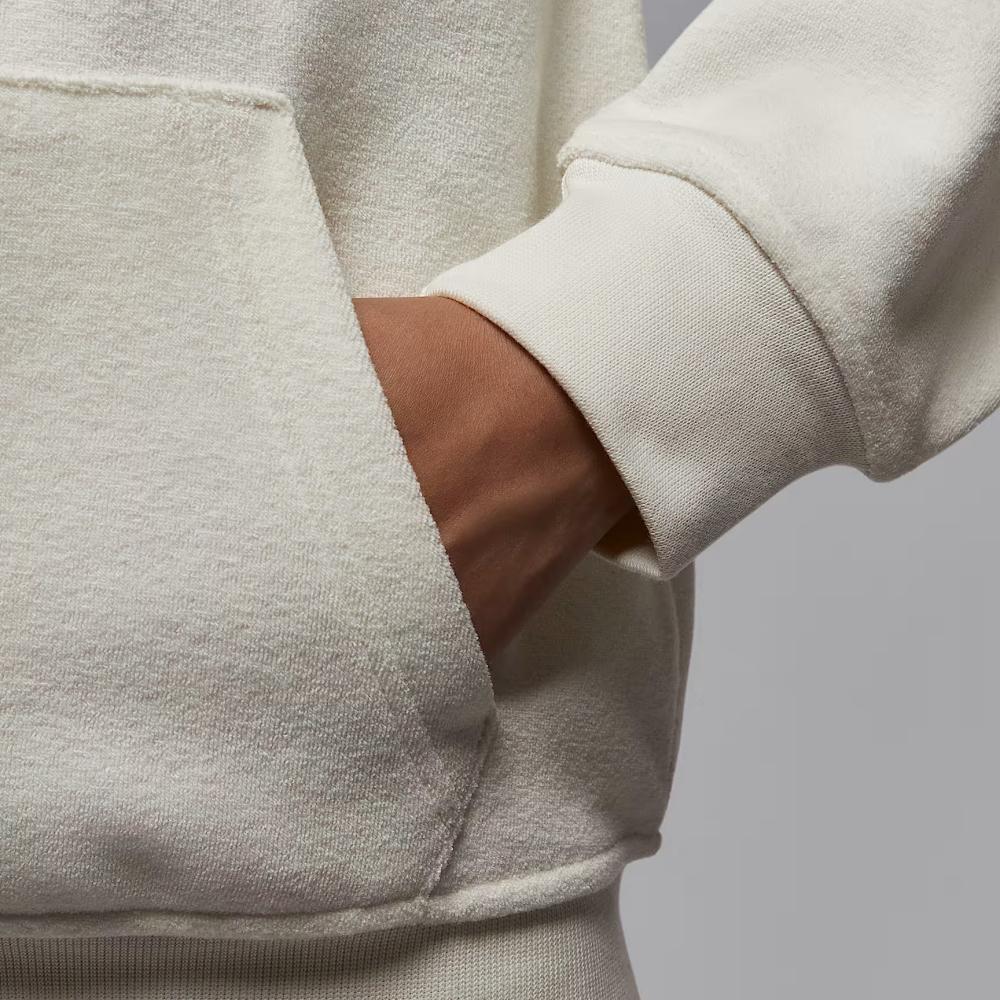 Jordan Толстовки Женские Sail White/Sail White С капюшоном Умеренный Кардиган HV0323-133
