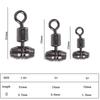 10pcs Fishing Swivels 3-way Stainless Steel Fishing Connector Rolling Bearing Swivel Hook for Carp Tackle Accessories tool