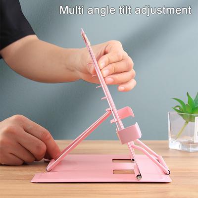 Подставка для книг для чтения с мультяшным дельфином, 6 уровней, регулируемая, многоцелевая, складная, из твердого железа, для детей, взрослых, студенческих книг, журналов, держатель с зажимом для планшета